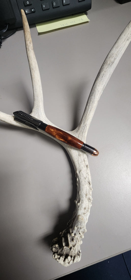 Handgun bullet click pen
